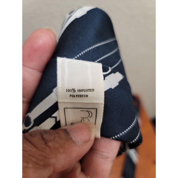 Limited Edition Athey 100% Polyester Men's Necktie With Diagonal Stripes & Dotte - Picture 6 of 7